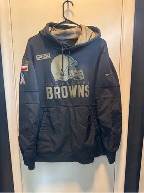 NFL Nike Cleveland Browns Military Hoodie